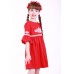 Embroidered dress for girl "Child's Dream" Red